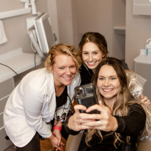 Port Angeles Dentist and happy patient in Laurel Dental Clinic